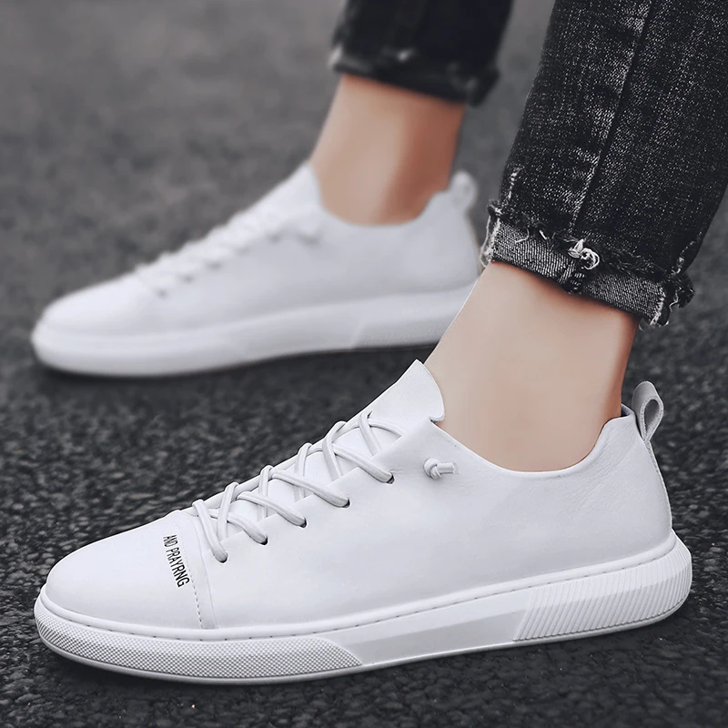 

Men's genuine leather shoes outdoor breathable fashion lacing shoes pattern embossing trend four seasons men's casual shoes
