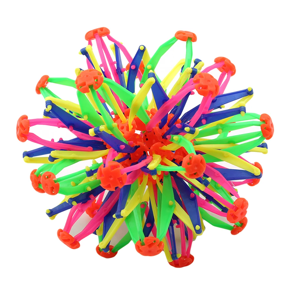 Colorful Telescopic Ball Toy Children Funny Funny Telescopic Flower Contraction Ball Color Telescopic Ball Children'S Toys