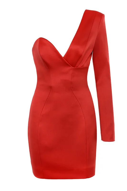 red bodycon dress homecoming