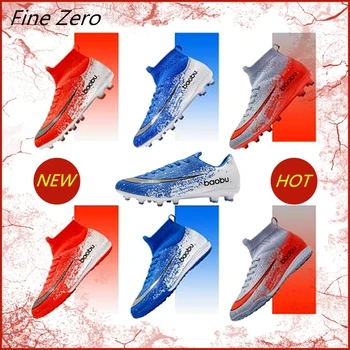 

Athletic Soccer Shoes For Kids Adults Soccer Cleats Male AG Football Shoes Training Sneakers Male Chaussures De Football Homme