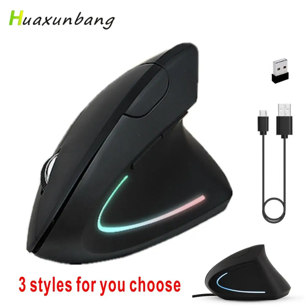

2.4G Wireless Mouse Vertical Mouse Optical Rechargeable Mice Ergonomic Wieless Mause For PC Laptop Macbook