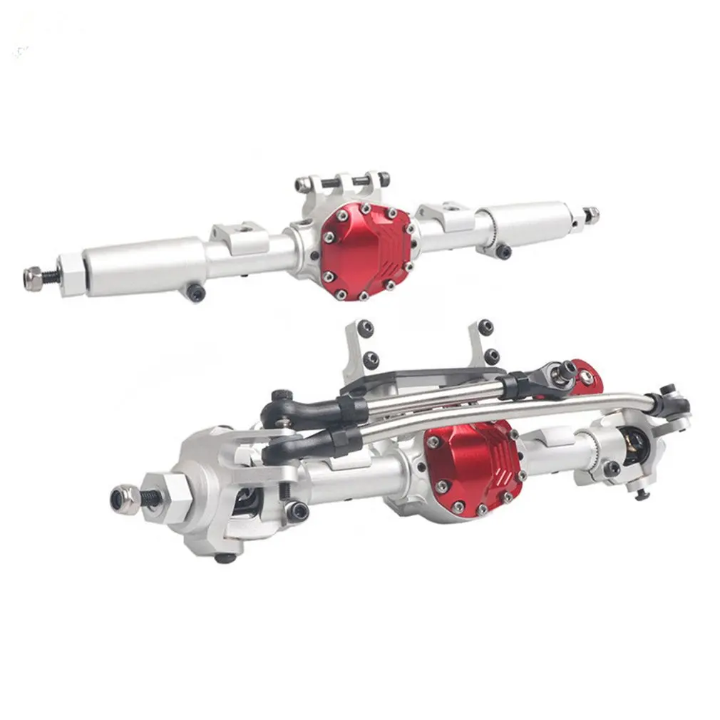 

Alloy Front Rear Straight Complete Axle for 1/10 RC Crawler Car Axial SCX10 II 90046 90047 Upgrade Parts RC Car Accessories