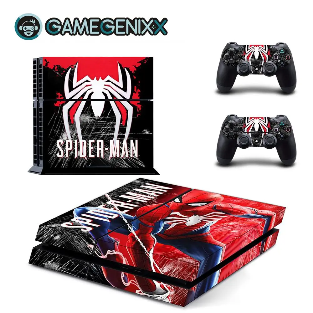 Venom GAMEGENIXX Кожа Наклейка виниловая оберточная Крышка для консоли PS4 и 2 контроллеров-Venom - Цвет: Venom