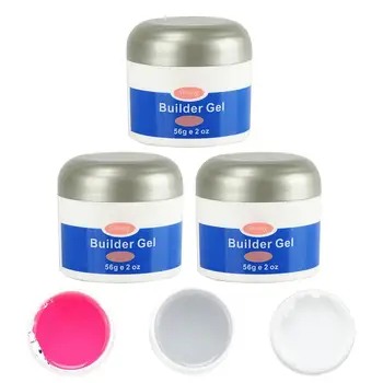 

UV Builder Gel Nail Extension Poly Gel Removable Transparent Nail Kit For DIY Nail Extensions Strong And Flexible Quick Delivery