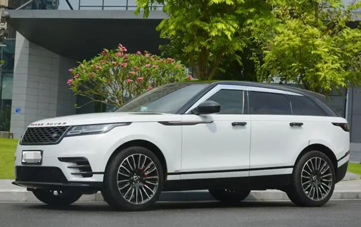 Plating color Высокое качество ABS покрытие хромированная декоративная отделка вентиляционный тент дождь Солнце Ветер Дефлектор окна козырек для Velar - Цвет: Plating color