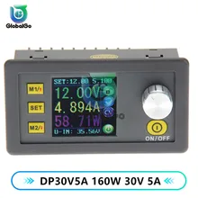 DP30V5A 160W Digital Voltmeter Ammeter Wattmeter Constant Voltage Current Detector Programmable Power Supply Buck Module
