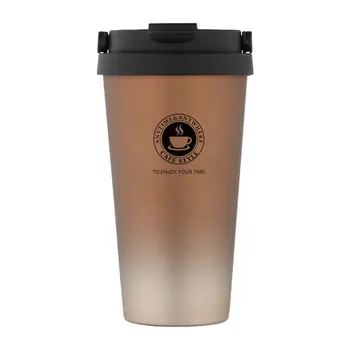 

Portable Thermal Cup Coffee Mugs 500ml Fashion Insulation Water Bottle Travel Mug Vacuum Flasks Stainless Steel for Home Travel