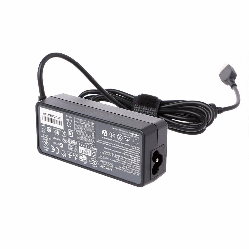 20V 3.25A 65W квадратная форма, с usb-кабелем AC адаптер питания зарядное устройство для ноутбука для lenovo-L059 горячий