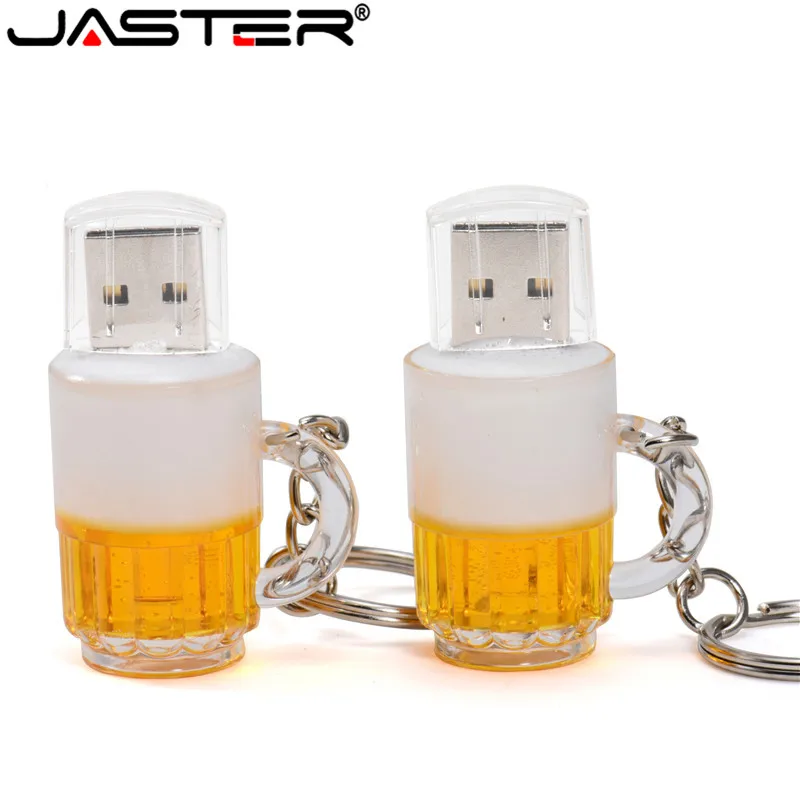 Креативная пивная кружка JASTER USB 2 0 флешка 4 ГБ 8 16 32 64 подарочная карта памяти