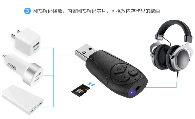 USB Bluetooth USB привод Aux громкоговоритель Bluetooth аудио наушники беспроводной на плате Bluetooth приемник