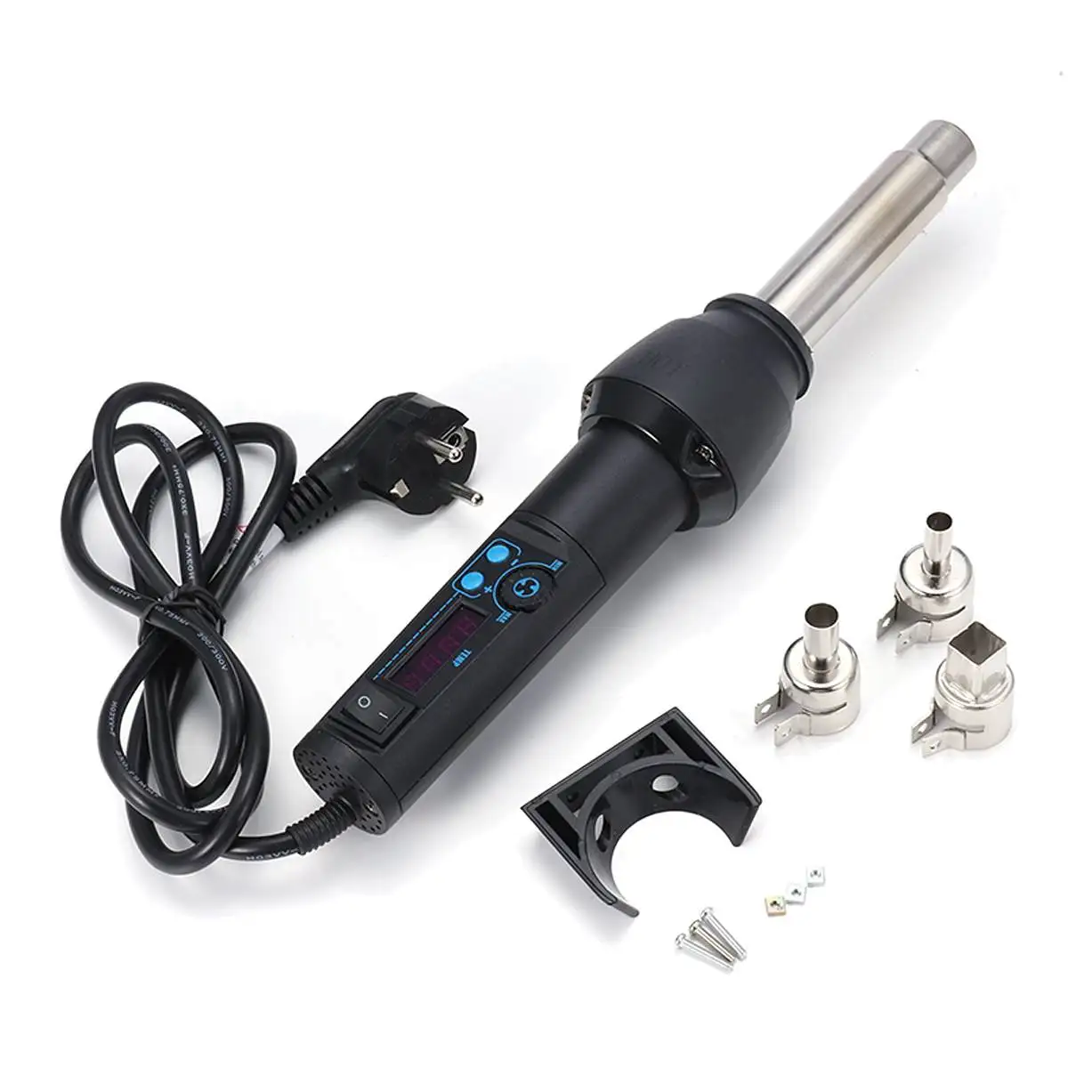 

220V LCD Display Hot Air Guns Portable SMD BGA Rework Solder Station Hot Cool Air Blower Heat GunWelding Soldering Repair Tools