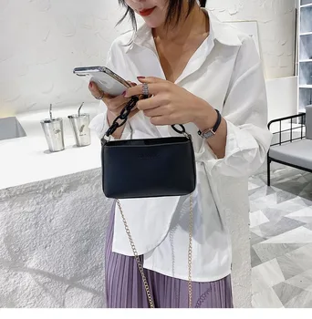 

2020 chain small ins spring and summer Korean version of the new small square bag female wild texture shoulder messenger handbag