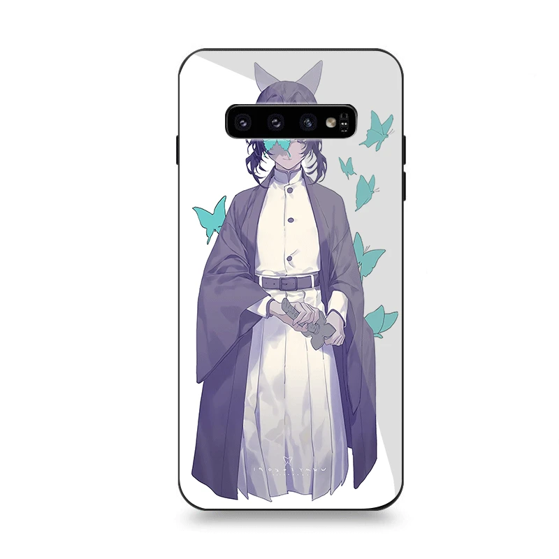 Чехол для телефона Стекло для samsung A70 A10 A30 A40 A50 A60 A20 S7 край S8 S9 S10 плюс Чехол кохау Shinobu демон убийца