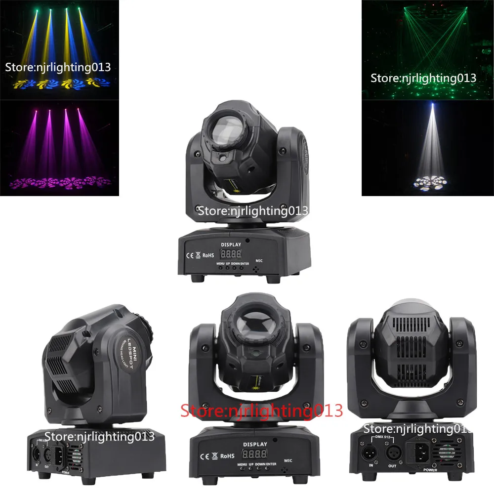 2pcs DMX512 RGBW 4in1 80W LED Moving Head Beam Gobo Light& 80MW Laser Effect Light For Dj Stage Disco