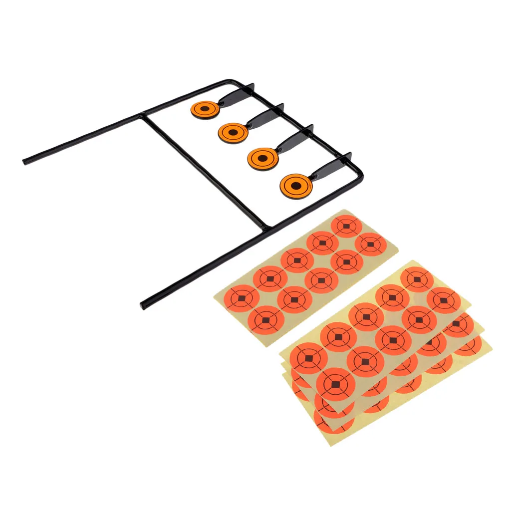 Self Resetting Spinning Shooting Gallery Target Plinking Range + 250 Stickers