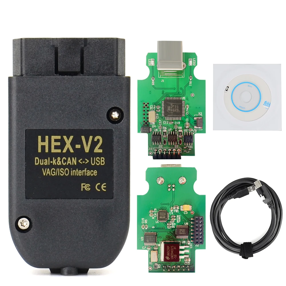 VCDS Vag Com 21.3.0 21.3 HEX V2 CAN USB OBD 2 Scanner Programming Tool –  German Audio Tech