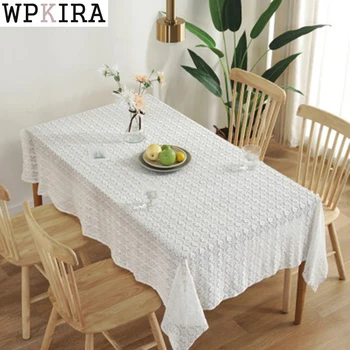 

Simple Tablecloth Rectangular Table Cover European Pastoral Restaurant Cafe Lace Tablecloth ZB-DS-L003&40