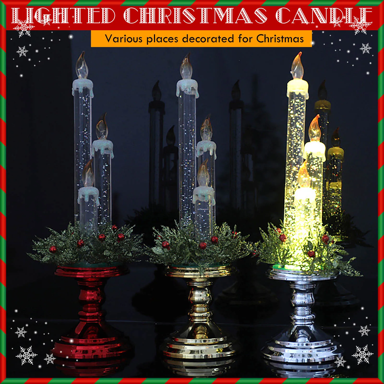 2020 New Electronic Light Led Candle For New Year Decorations For Party