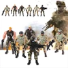 6Pcs/Set Action Figure Soldiers Toy with Weapon Military Figures Child Toy  Drop shipping 1