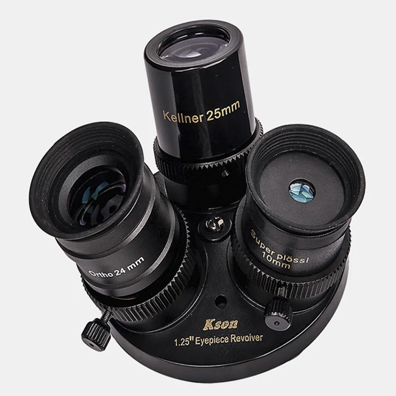 Reflective astronomical telescope eyepiece rotating seat three eyepiece