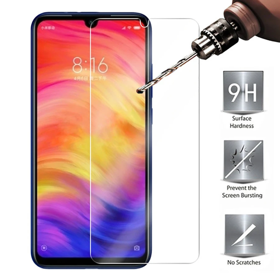 Ksiomi redmi note 7 Защитное стекло для xiaomi remi note7 glas закаленное не Защитное стекло для экрана xaomi redmi note7 xiami xiomi