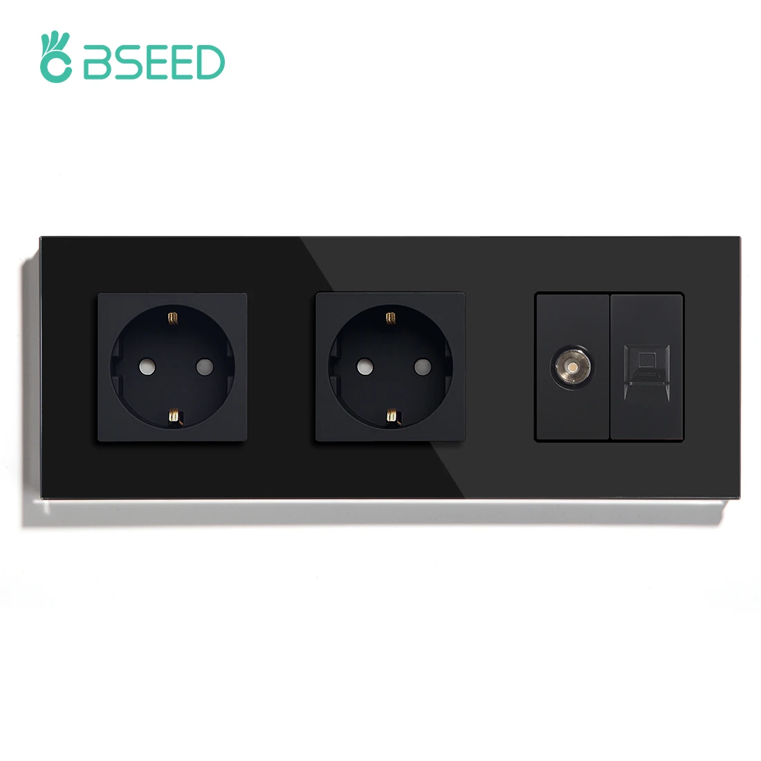 BSEED-toma de corriente individual Zigbee, enchufe de pared doble  inteligente, Triple toma eléctrica, Monitor de potencia, Control por  aplicación Tuya