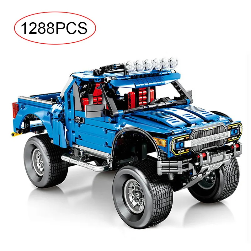 Technic 701970 21047, создатель, эксперт, Ford Mustanged car, F-150 Raptor G500, строительные блоки, подарки, Классическая модель грузовика, игрушка "сделай сам" - Цвет: F-150