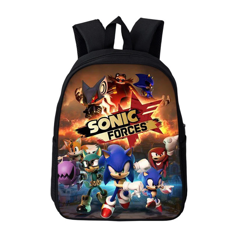 Sac Dos Мультфильм Mochila Соник Ежик Одиночная молния аниме рюкзак для путешествий школьный сумки для девочек-подростков plecak Bookbag - Цвет: 12