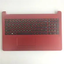 Красная верхняя крышка для павильона 15-BS 15-BW Упор для рук с американской клавиатурой Сенсорная панель P/N L19446-001 сегодня Новинка