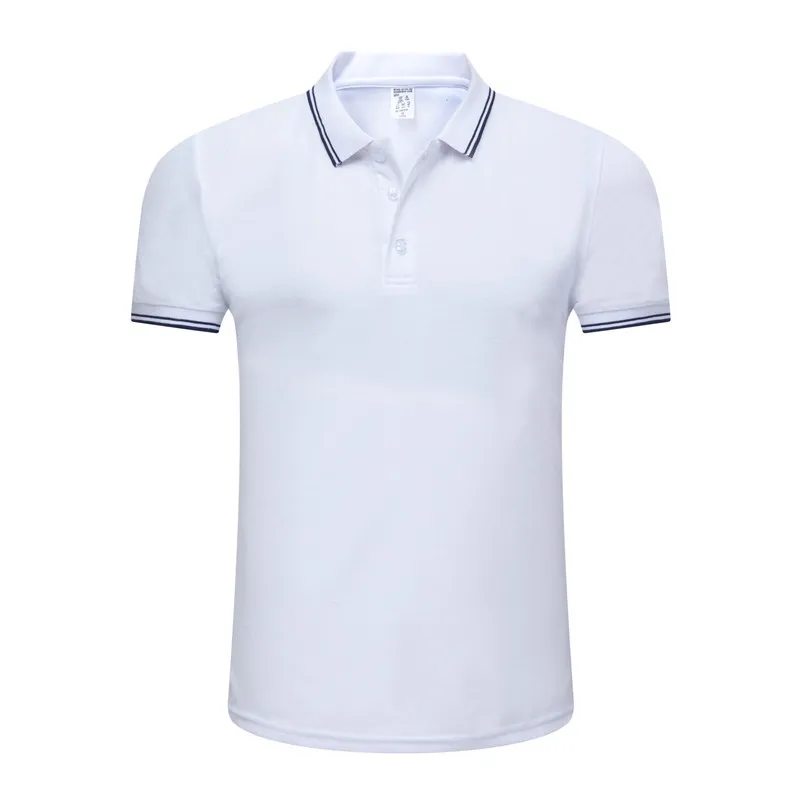 Новинка года, однотонные летние рубашки поло для мужчин, хлопковые, с коротким рукавом, дышащие, анти-пилинг, брендовые поло, para hombre, CN, размер S-3XL - Цвет: Белый