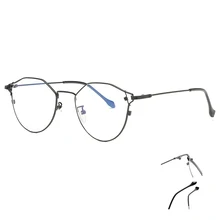 Женские и мужские анти-синие очки блокирующие синий луч анти-излучения Анти-усталость компьютер металлические очки Рамка