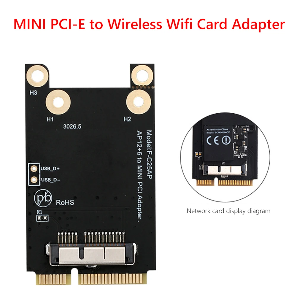Переходник Mini PCI-E в Wi-Fi беспроводной адаптер для BCM94360CD BCM94331CD BCM94360CS bcm94360cs2