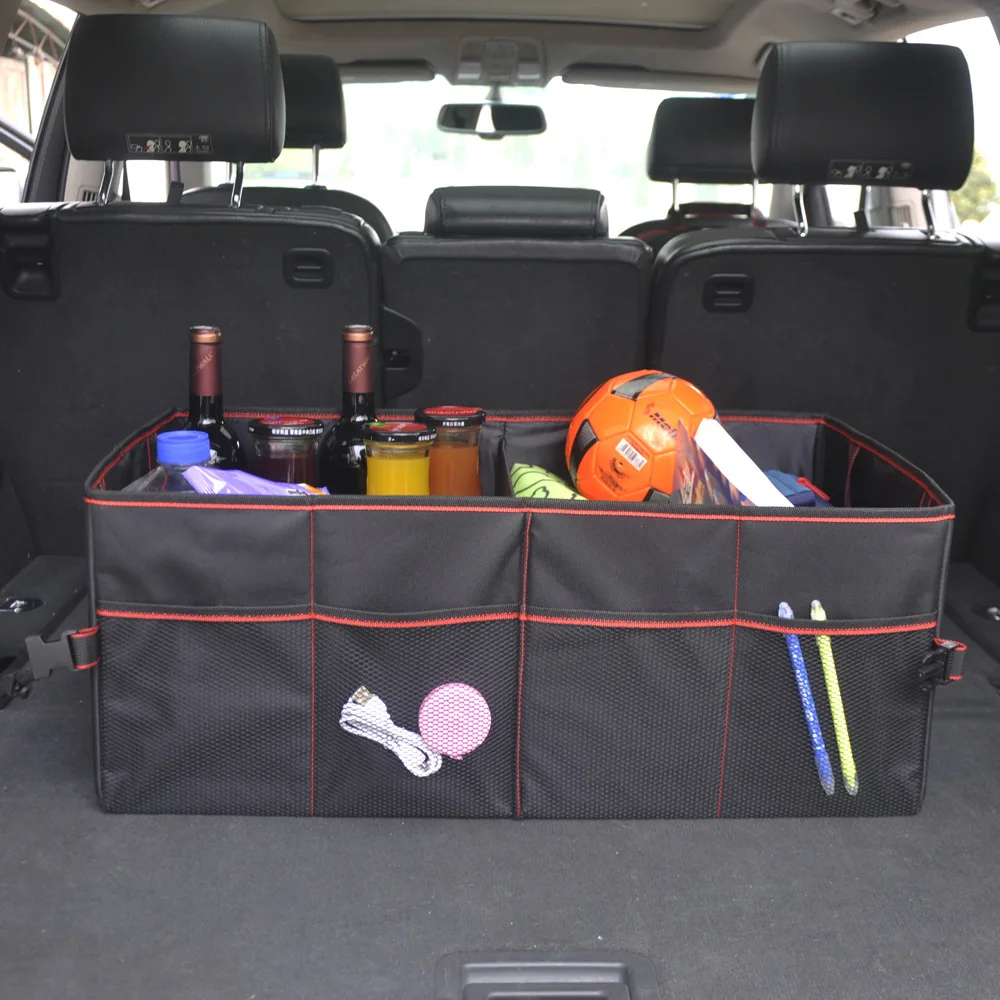 

Cross Border for Vehicle-mounted Storage Bag Car Trunk Storage Bag Storage Box Multi-functional Oxford Cloth Kit