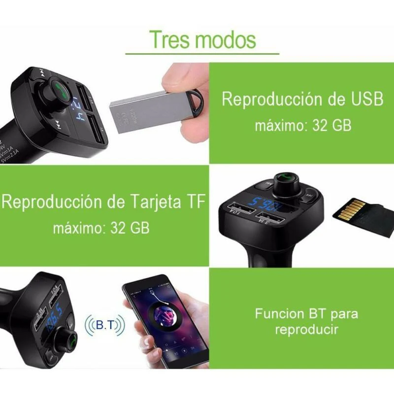 Беспроводной Bluetooth fm-передатчик lcd MP3-плеер USB зарядное устройство автомобильные аксессуары Handsfree авто FM модулятор автомобильный комплект громкой связи