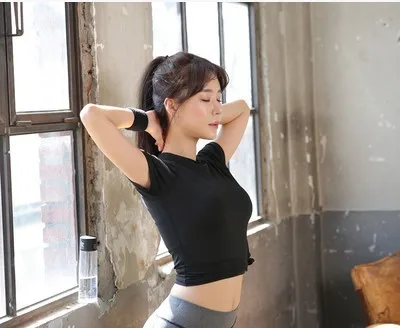 

Autumn & Winter Sports Long-sleeved T-shirt Yoga Clothes Female Aerobics Jogging Suits Tops Quick-Dry Slim FIT Wicking Fitness L
