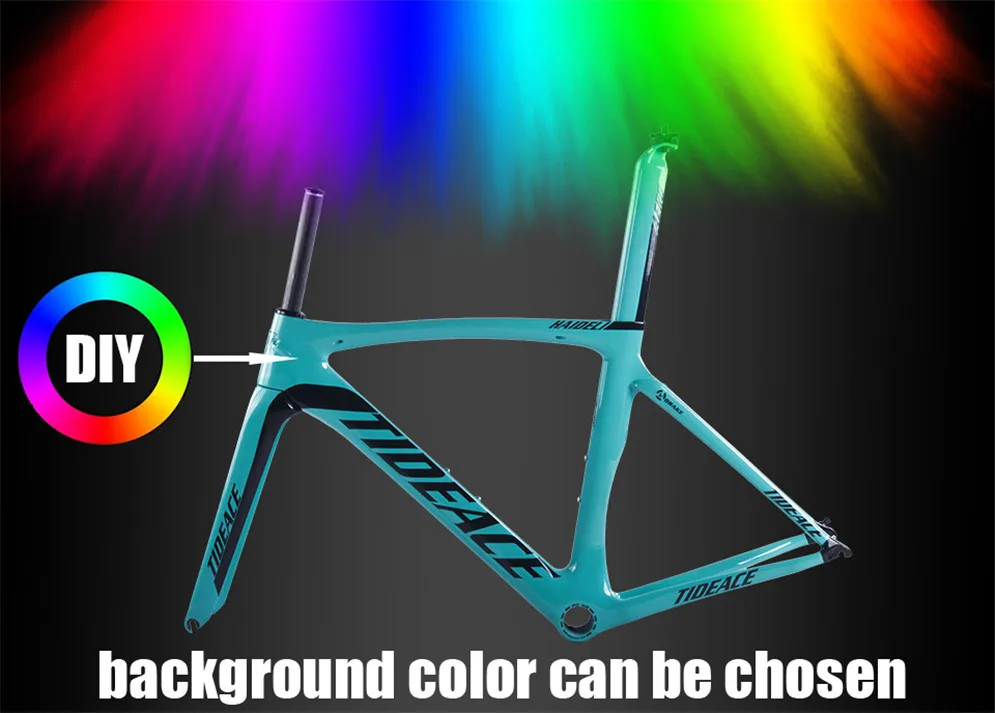 Cheap OEM Tideace carbon road bike frameset racing bike frame bicycles C brake carbon road frame cycling bicicletas de carbono frames 7