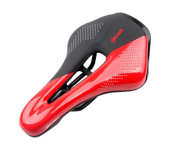 Red Велосипедное седло MTB шоссейное Велосипедное комфортное седло для горного велосипеда гоночное седло из полиуретана Велосипедное дышащее мягкое сиденье Подушка - Цвет: Red