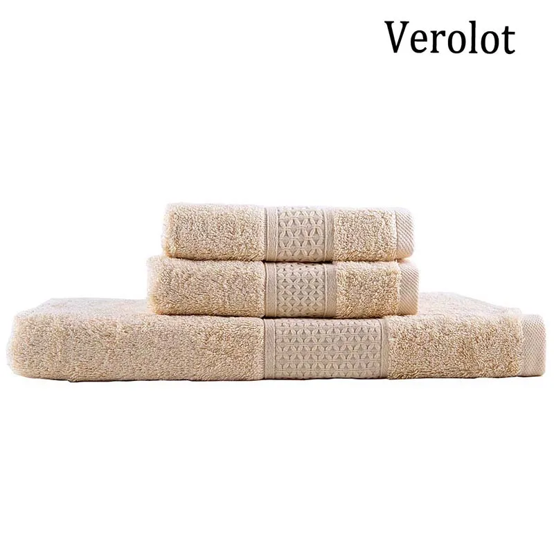 

Verolot Bath Towel Set for Home Hotel Spa, Super Absorbent 100% Cotton Set of 4