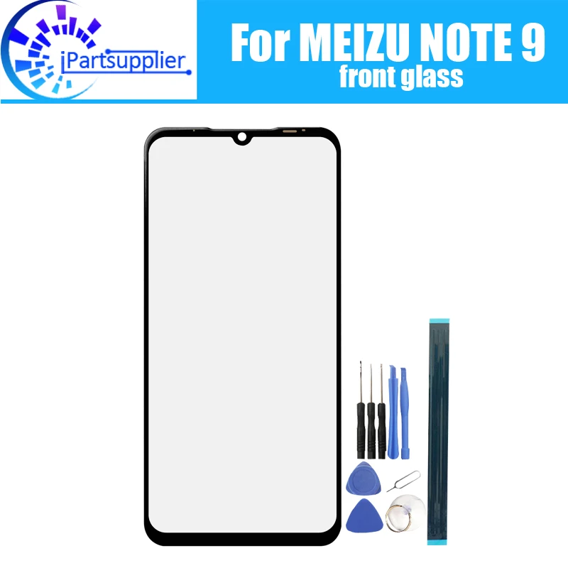 Для Meizu note 9 Переднее стекло на экран объектив передний сенсорный экран Стекло Внешний объектив для Meizu note 9+ Инструменты