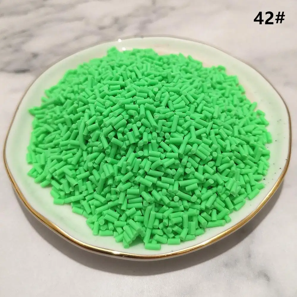 20 г/лот DIY полимерная мягкая глина разбрызгивает украшения Торт Сахар десерт шоколад пластиковые частицы грязи - Цвет: 42  20g