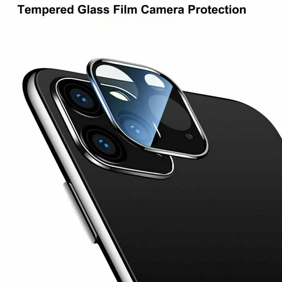 

Full Back Camera Lens Screen Protector for iPhone 11 Pro Max Metal Camera Lens Tempered Glass Film Screen Protector