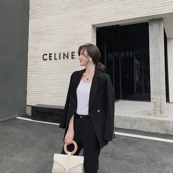

Suit female jacket 2019 new suit net red suit fashion temperament two-piece temperament fashion slim slimming women's clothes