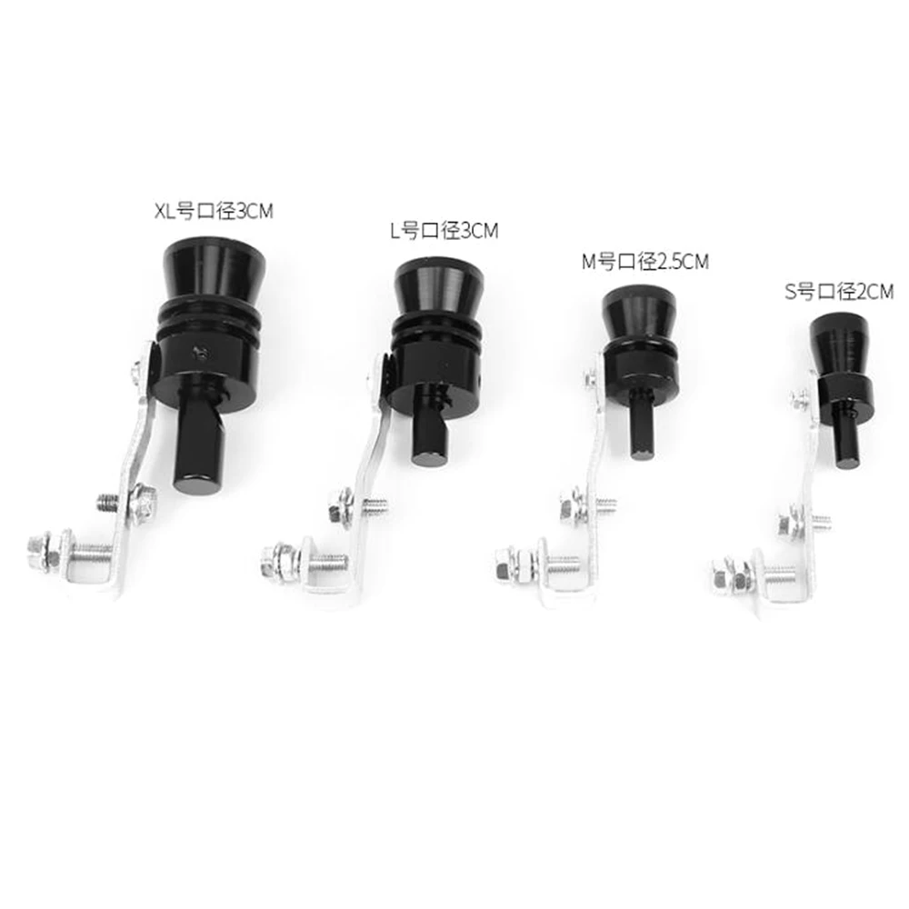 Universal Simulator Whistler Exhaust Turbo Whistle Pipe Sound Muffler Blow Off Car Styling Tunning S M L XL car turbo whistle