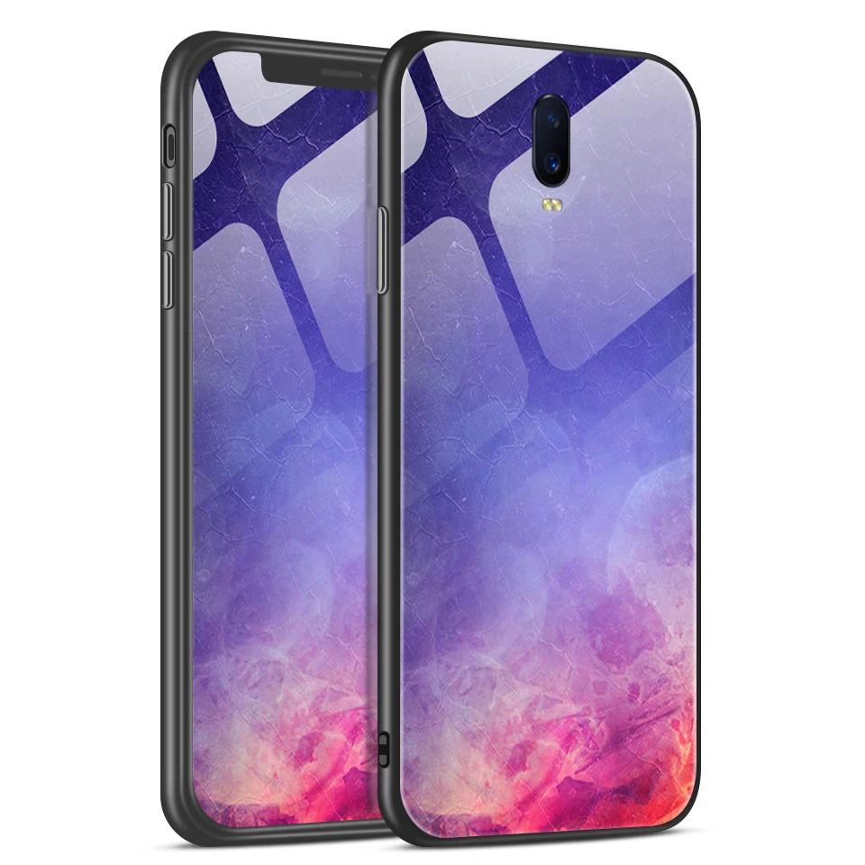 W215 Для OPPO R17/R17 Pro противоударный чехол для мобильного телефона из закаленного стекла для OPPO RX17 Pro роскошный модный чехол из ТПУ - Цвет: W215