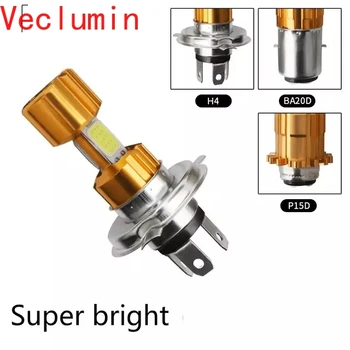 

Motorcycle Headlight H4 BA20D COB 12V LED Moto farol moto High/Low Beam Led Bulbs 1200LM Super Bright Autobike Fog Lamp