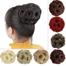 9 цветов ролик синтетические термостойкие шиньон волосы булочка парик пончик клип в наращивание волос Мода цветок прическа парики