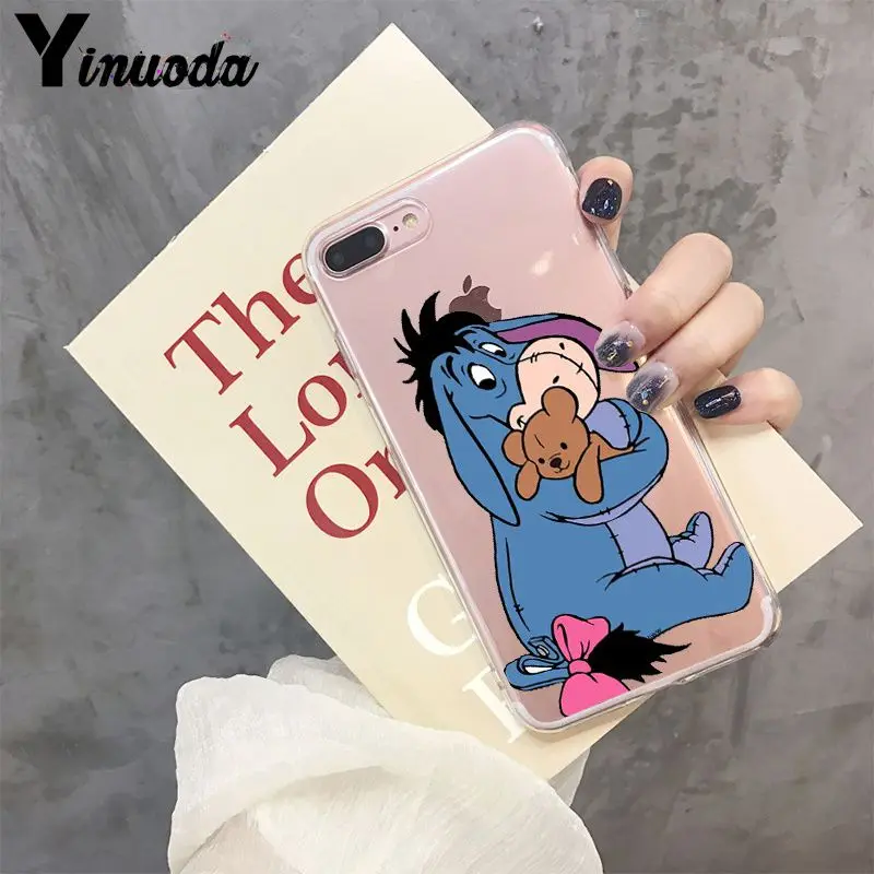 Yinuoda мультяшный персонаж eeyore Модный чехол для телефона Apple iPhone 8 7 6 6S Plus X XS max 5 5S SE XR чехол