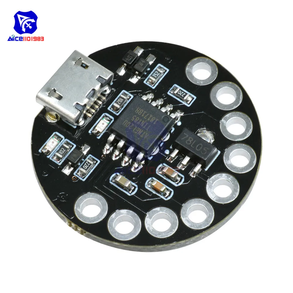 Макетная плата LilyTiny LilyPad ATtiny85 переносной модуль программируемый SRAM Digispark CJMCU