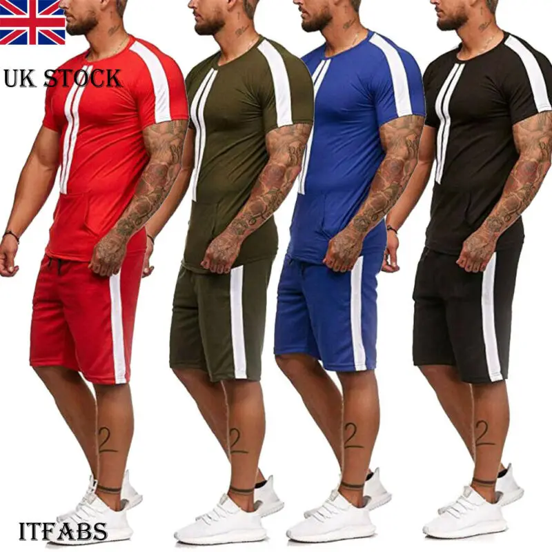 HOT Mens Casual Sport Suit T-shirt Top Bottom Sport Suit Sets Sportswear Two Piece Set All Cotton Thin Full TrackSuit Men's Set HOT Mens Casual Sport Suit T-shirt Top Bottom Sport Suit Sets Sportswear Two Piece Set All Cotton Thin Full TrackSuit Men's Set