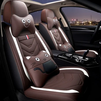 

Full Coverage Eco-leather auto seats covers PU Leather Car Seat Covers for lada44 grantavu lada44vu datsun mido ondo